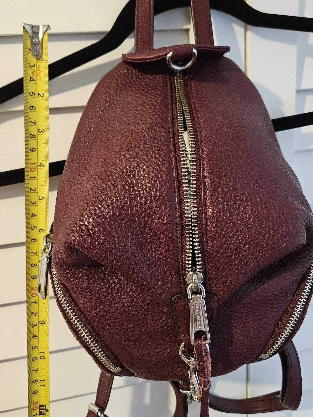Rebecca Minkoff Burgundy Mini Backpack - Picture 11 of 12